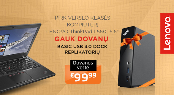 Lenovo ThinkPad L560 ir dovanų replikatorius!