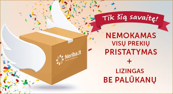 Nemokamas visų prekių pristatymas ir lizingas be palūkanų!